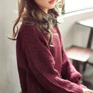 Eileen Fisher Maroon Sweater